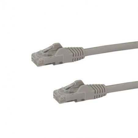 StarTech.com 7.5m CAT6 Ethernet Cable - Grey CAT 6 Gigabit Ethernet Wire -650MHz 100W PoE RJ45 UTP Network/Patch Cord Sn