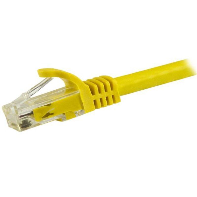 StarTech.com 7.5m CAT6 Ethernet Cable - Yellow CAT 6 Gigabit Ethernet Wire -650MHz 100W PoE RJ45 UTP Network/Patch Cord 