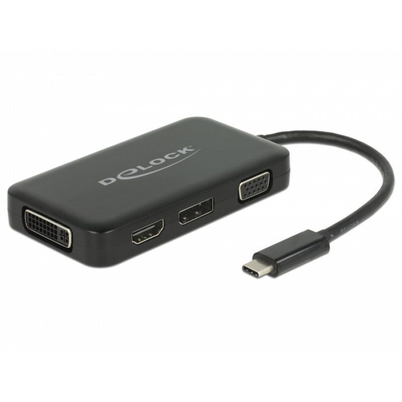 DeLOCK 63929 notebook dock/port replicator USB 2.0 Type-C Black