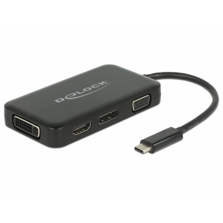 DeLOCK 63929 station d'accueil USB 2.0 Type-C Noir