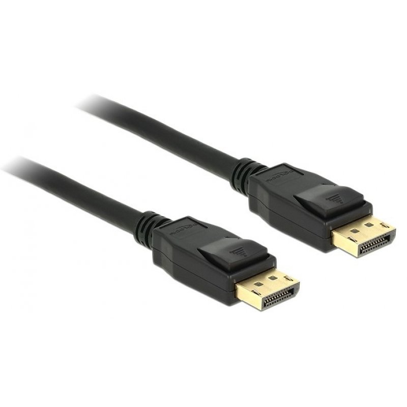 DeLOCK 3m Displayport 1.2a Noir