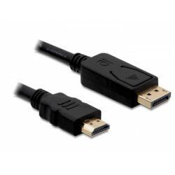 DeLOCK Cable Displayport  HDMI m/m 2m Black