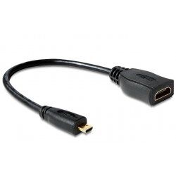 DeLOCK 65391 HDMI cable 0.23 m HDMI Type A (Standard) HDMI Type D (Micro) Black