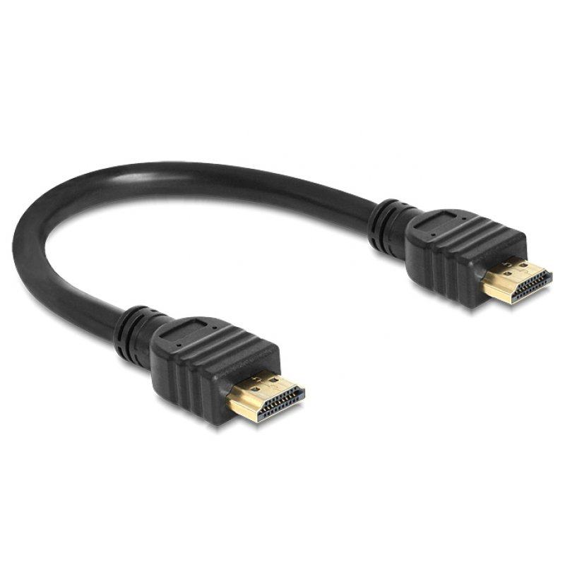DeLOCK High Speed HDMI with Ethernet - HDMI mit Ethernetkabel - 25 cm