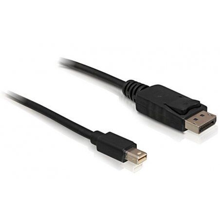 DeLOCK mini DP/DP 1.2 2 m Mini DisplayPort DisplayPort Black