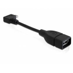 DeLOCK 83104 USB cable 0.11 m USB 2.0 Micro-USB B USB A Black