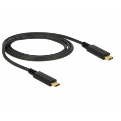DeLOCK 83661 câble USB 1 m USB 3.2 Gen 2 (3.1 Gen 2) USB C Noir