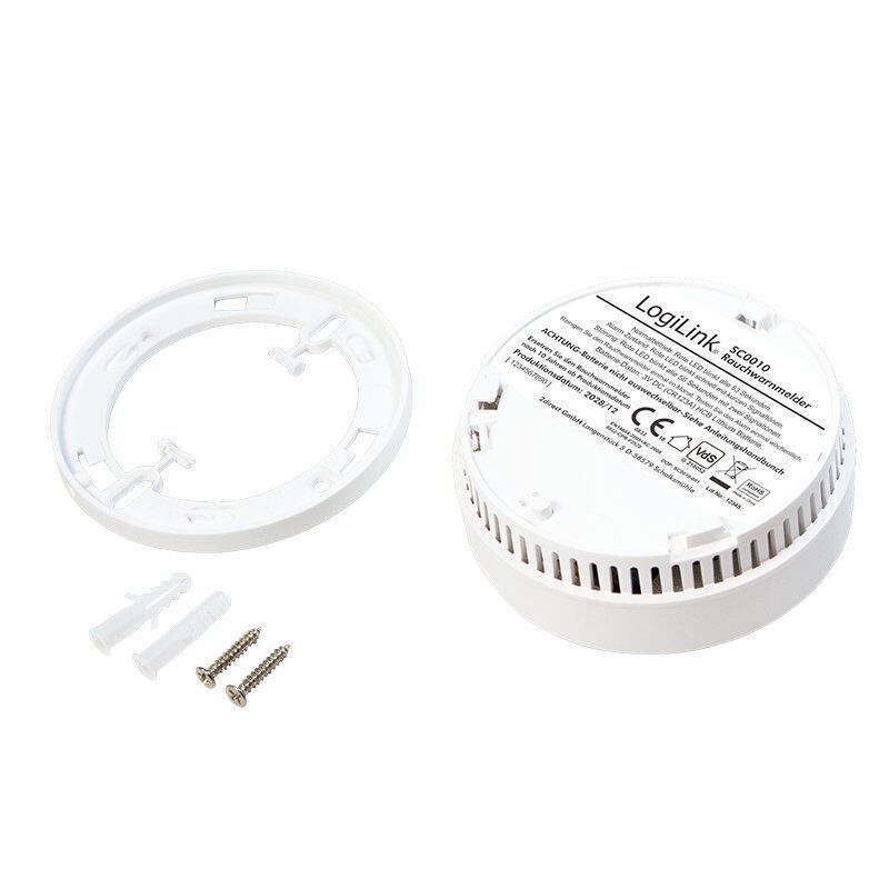 LogiLink compatible Smoke Detector with VdS Approval - Rauchmelder
