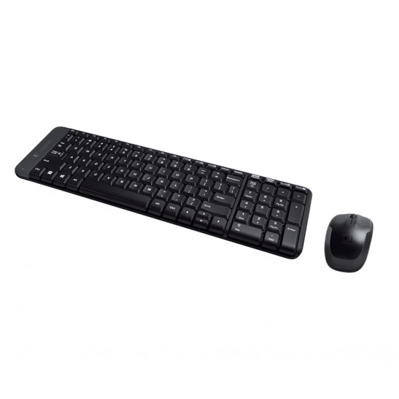 Logitech Wireless Combo MK220 clavier Souris incluse RF sans fil QWERTY Anglais Noir