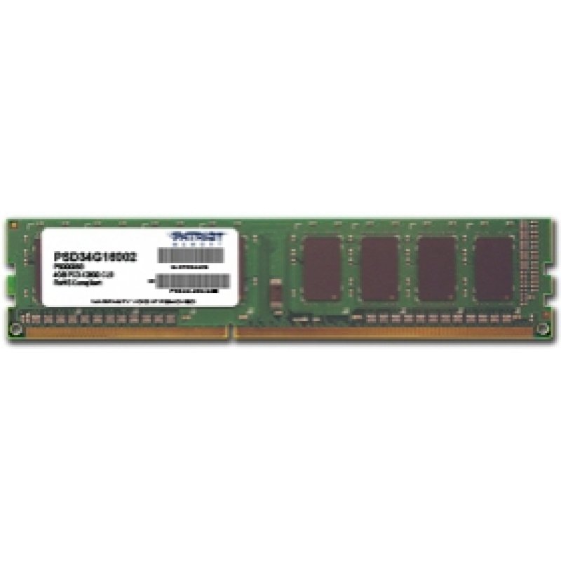 Patriot Memory 4GB PC3-12800 module de mémoire 4 Go 1 x 4 Go DDR3 1600 MHz