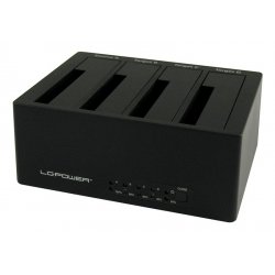LC-Power LC-DOCK-U3-4B storage drive docking station USB 3.2 Gen 1 (3.1 Gen 1) Type-A Black