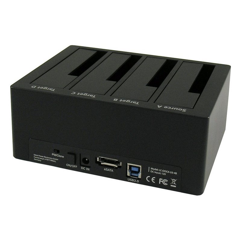 LC Power compatible LC-DOCK-U3-4B - HDD-Dockingstation - SATA - eSATA, USB 3.0