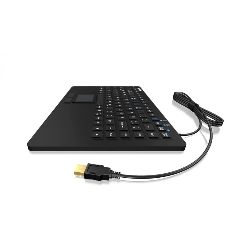 KeySonic KSK-5230IN clavier USB QWERTZ Allemand Noir