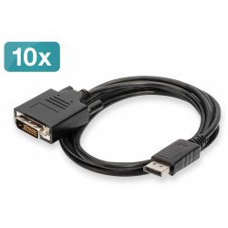 Digitus Câble adaptateur DisplayPort - DVI, kit de 10