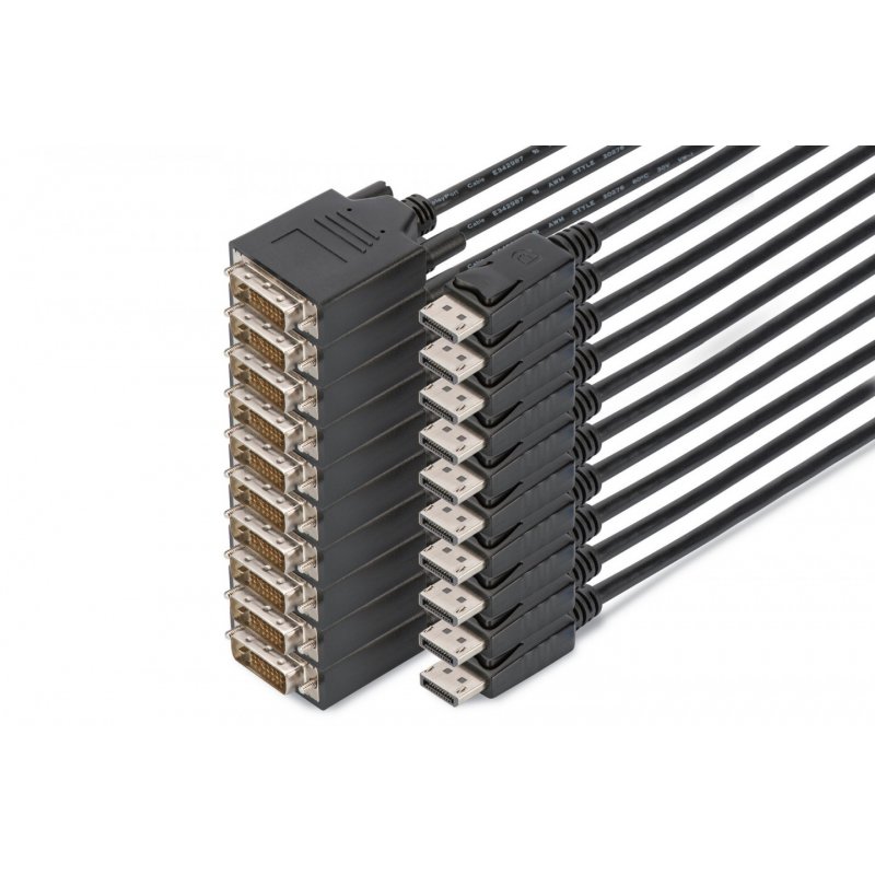 Digitus Câble adaptateur DisplayPort - DVI, kit de 10