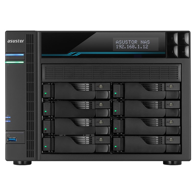 Asustor Lockerstor 10 AS6510T NAS Tower Ethernet LAN Black C3538