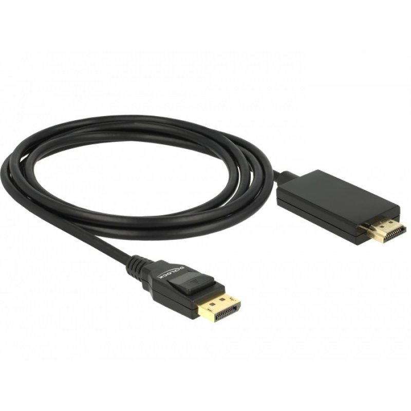 DeLOCK 85317 câble vidéo et adaptateur 2 m DisplayPort HDMI Noir