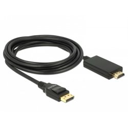 DeLOCK 85318 video cable adapter 3 m DisplayPort HDMI Black