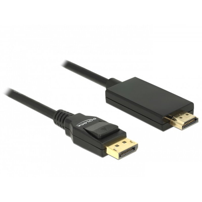 DeLOCK 85318 video cable adapter 3 m DisplayPort HDMI Black