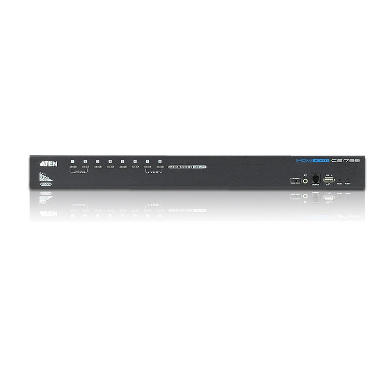 ATEN CS1798 - KVM-/Audio-/USB-Switch - 8 Anschlüsse - an Rack montierbar