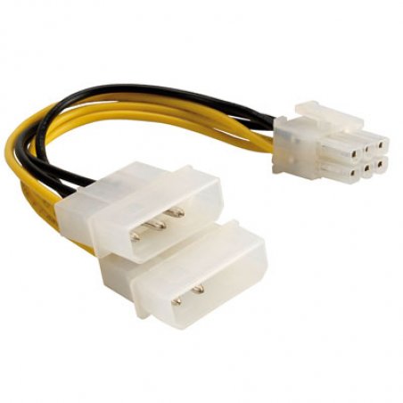 ROLINE Power Adapter 6pin PCIe VGA 0.15 m