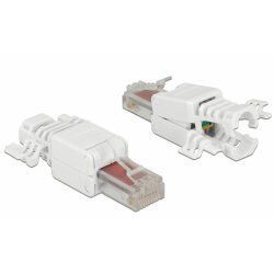 DeLOCK 86416 connecteur de fils RJ-45 Blanc