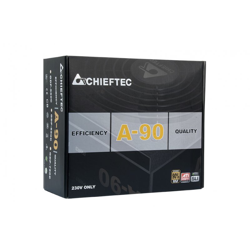 Chieftec GDP-650C unité d'alimentation d'énergie 650 W 20+4 pin ATX PS/2 Noir