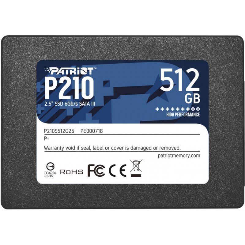Patriot compatible P210 - Solid-State-Disk - 512 GB - SATA 6Gb/s