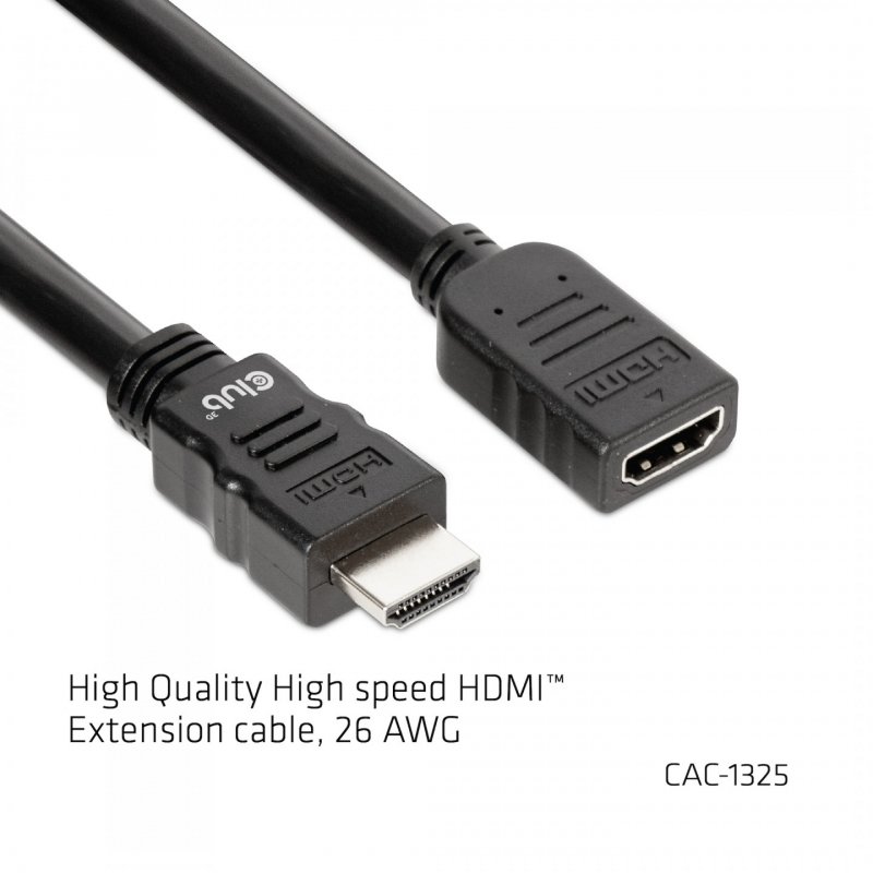 CLUB3D CAC-1325 câble HDMI 5 m HDMI Type A (Standard) Noir