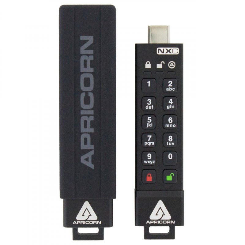 Apricorn Aegis Secure Key 3NXC lecteur USB flash 16 Go USB Type-A 3.2 Gen 1 (3.1 Gen 1) Noir