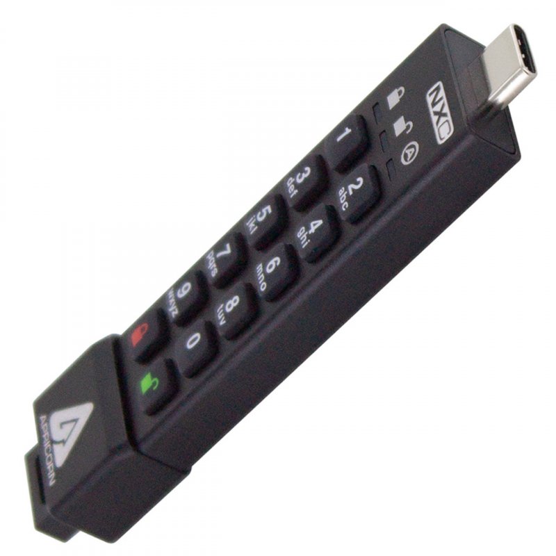 Apricorn Aegis Secure Key 3NXC lecteur USB flash 16 Go USB Type-A 3.2 Gen 1 (3.1 Gen 1) Noir