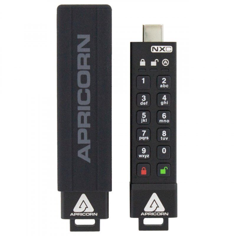 Apricorn Aegis Secure Key 3NXC lecteur USB flash 64 Go USB Type-A 3.2 Gen 1 (3.1 Gen 1) Noir