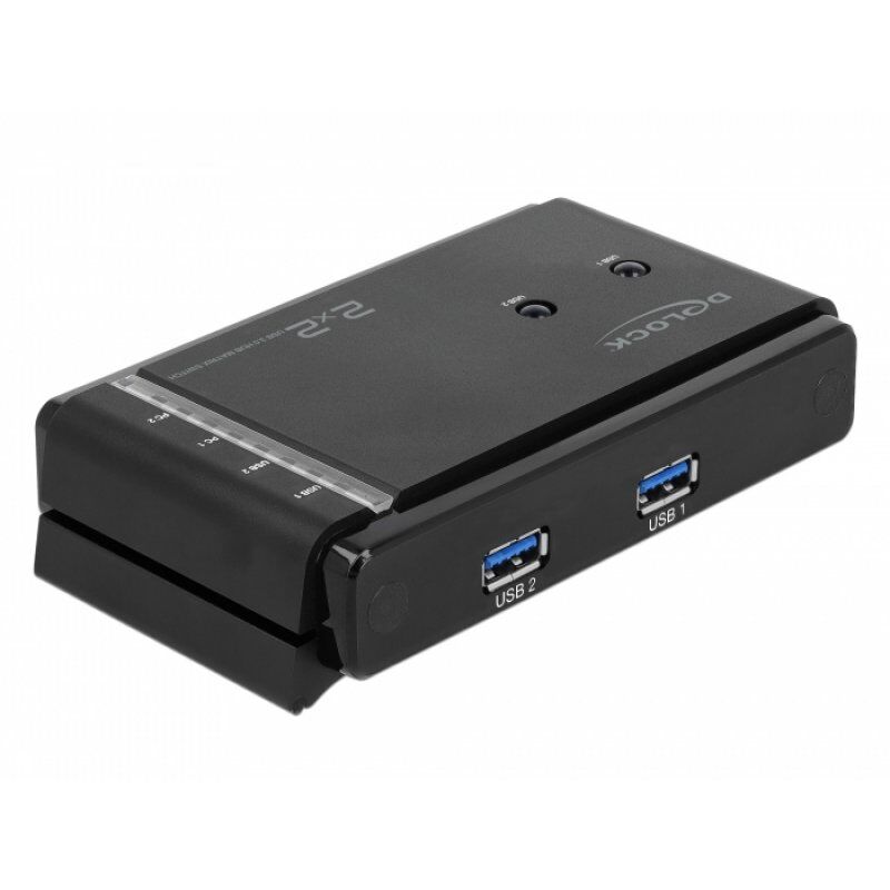 DeLock USB 3.0 Matrix Switch 2 x 2 - USB-Umschalter für die gemeinsame Nutzung von Peripheriegeräten - 2 Anschlüsse