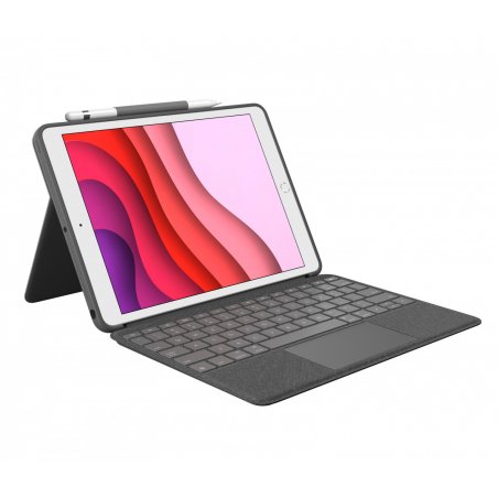 Logitech Combo Touch Tastatur Trackpad Apple iPad 10,2-10,5'' (7. Gen.) Gray