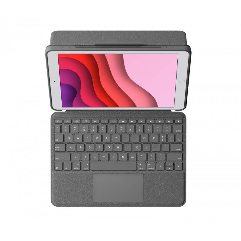 Logitech Combo Touch - Tastatur und Foliohülle - mit Trackpad - QWERTZ - Deutsch - Graphite