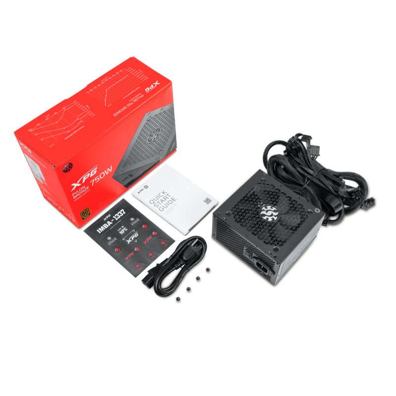XPG Pylon power supply unit 650 W 20+4 pin ATX ATX Black