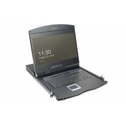 Digitus Modular console with 19" TFT (48,3cm), 8-port KVM & Touchpad, german keyboard