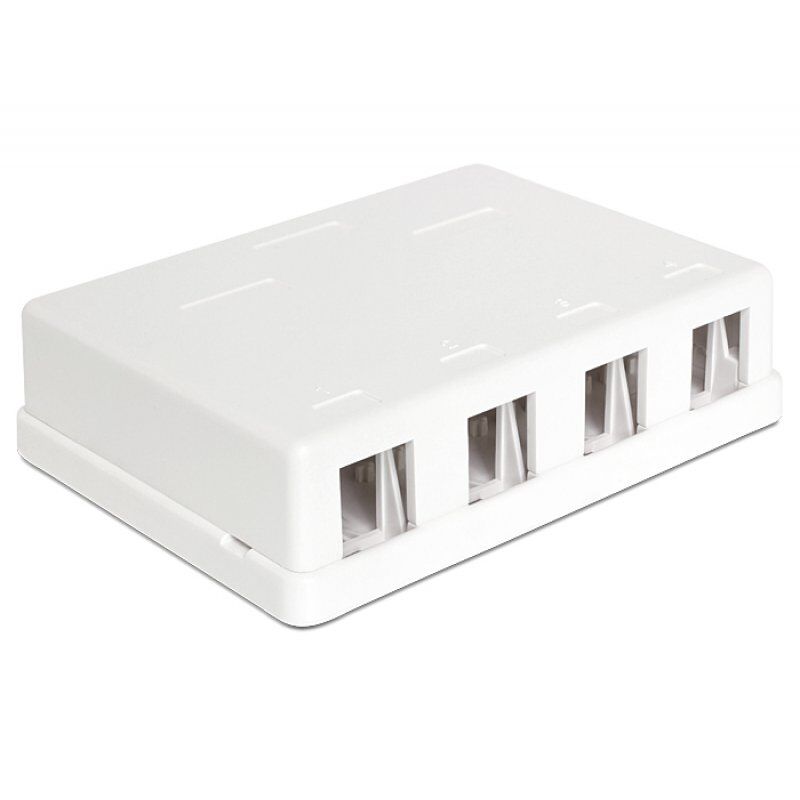 DeLOCK Keystone Surface Mounted Box - Gehäuse mit modularen Einsätzen