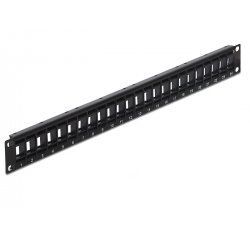 DeLOCK Keystone Patch Panel - Patch Panel - 1U - 19"