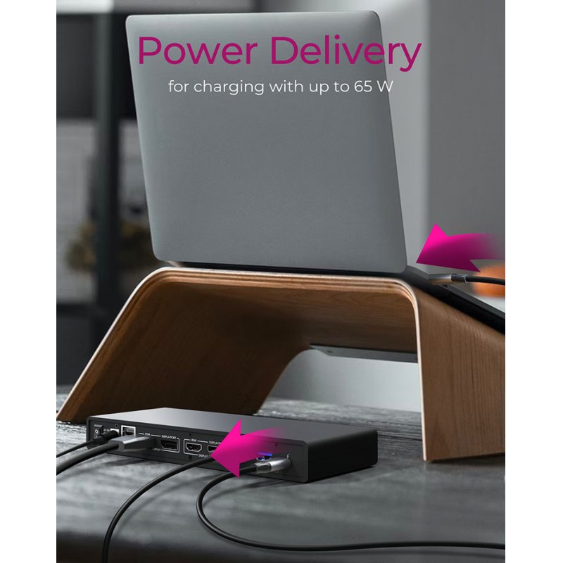 ICY BOX IB-DK2245AC Wired USB 3.2 Gen 1 (3.1 Gen 1) Type-C Black