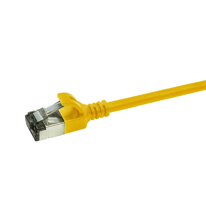 LogiLink compatible SlimLine - Patch-Kabel - 1 m - Gelb, RAL 1021