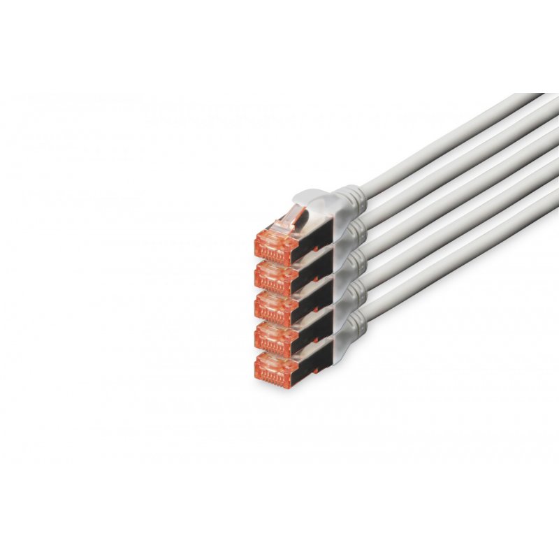 DIGITUS Professional Patch-Kabel - 10 m - Grau