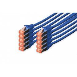Digitus CAT 6 S/FTP patch cord, 10 units