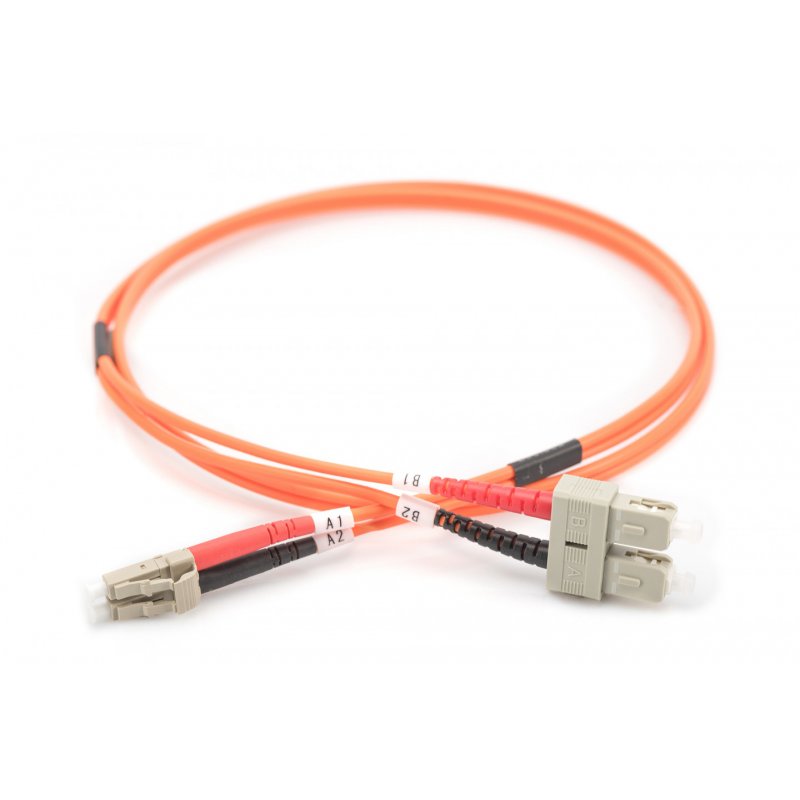 Digitus Fiber Optic Multimode Patch Cord, LC / SC