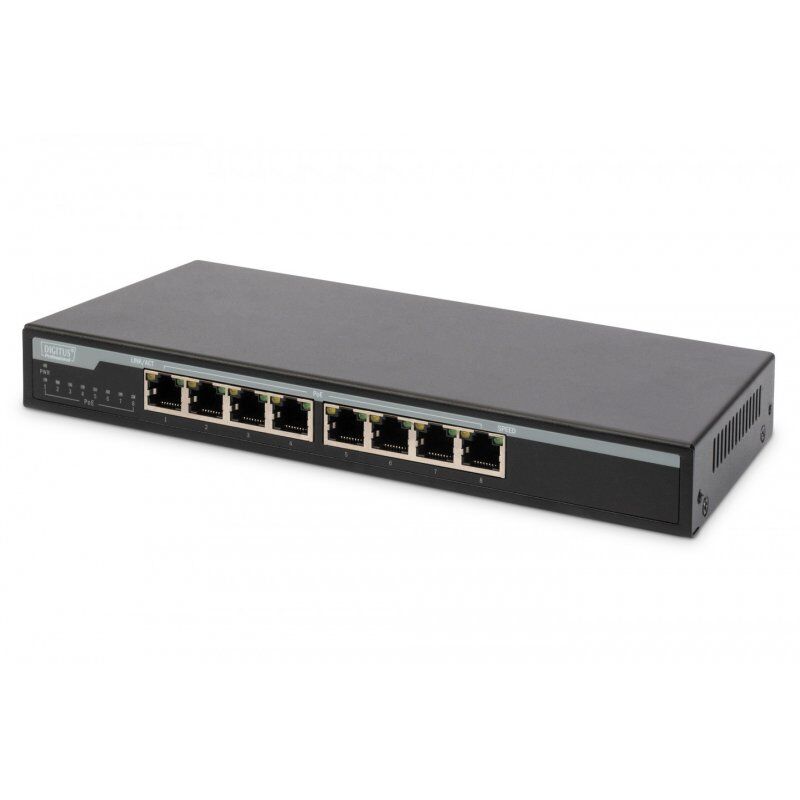 Digitus 8 Port Gigabit PoE Switch, Unmanaged
