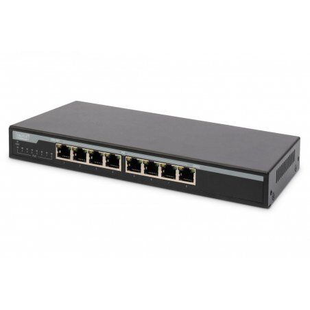 Digitus Commutateur de bureau PoE Gigabit 10/100/1000 Mbit/s, 8 ports
