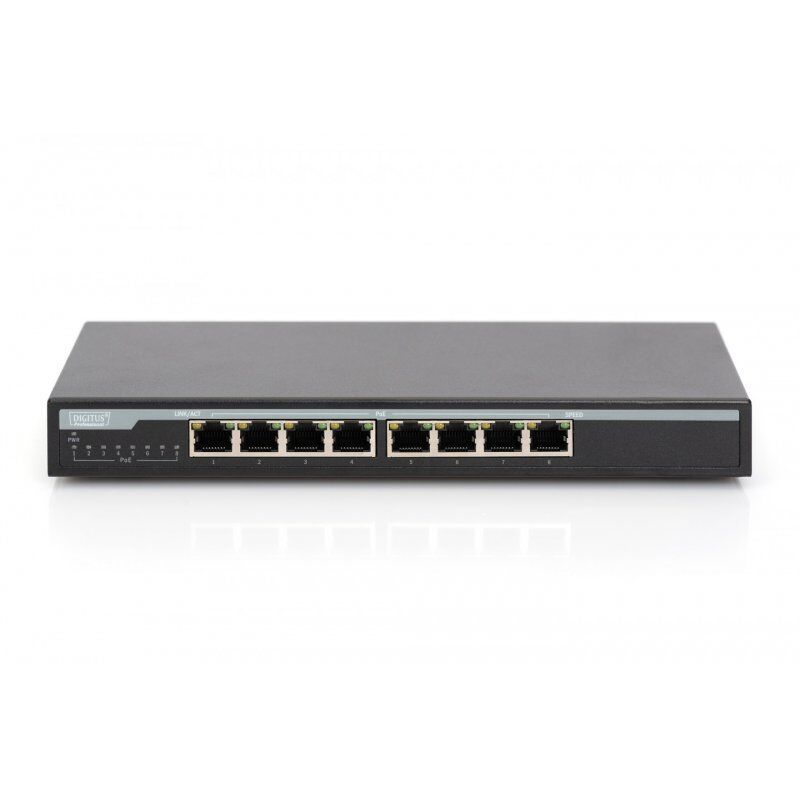Digitus 8 Port Gigabit PoE Switch, Unmanaged