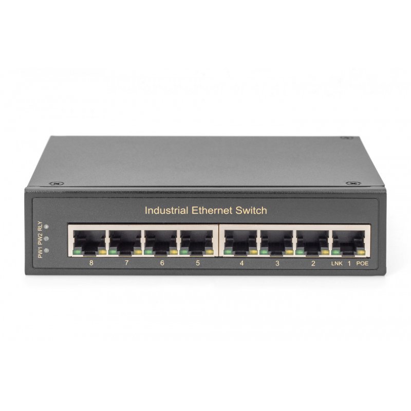 Digitus 8 Port Gigabit Ethernet Network Switch,Industrial, Unmanaged