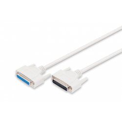 Digitus Datatransfer extension cable, D-Sub25/M - D-Sub25/F