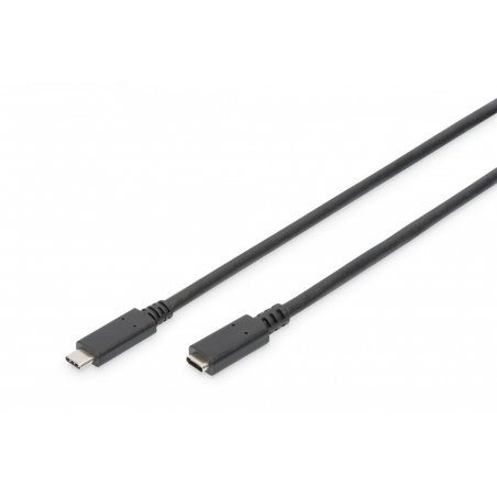 DIGITUS USB Typ-C-Verlängerungskabel - USB-C bis USB-C - 70 cm